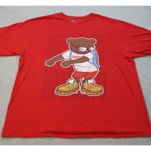 2 Monkeys Shirt Men's 3XL Savage Bear Hip Hop Streetwear Graphic Heavy XXXL